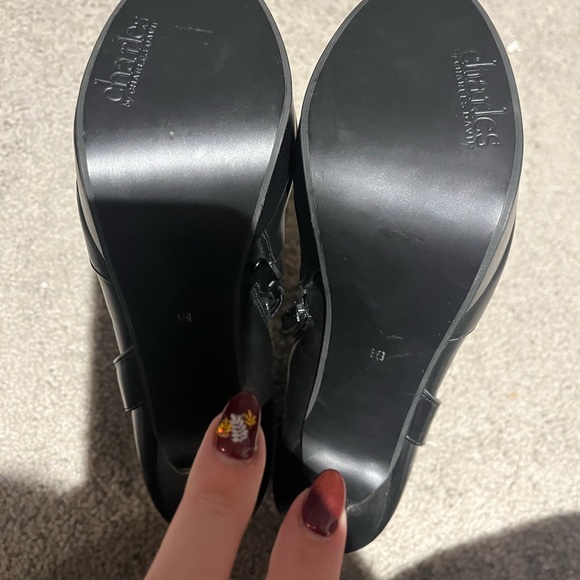 Black booties by Charles by Charles David. Never worn. Size 8.5 - Picture 2 of 3